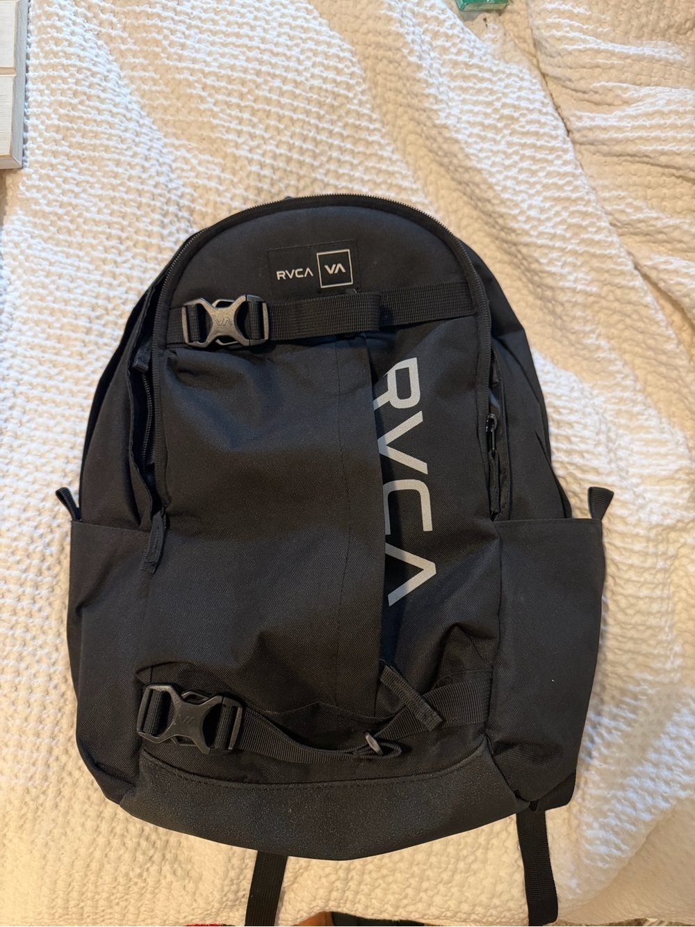 RVCA Black Men's Everyday Backpack with Logo